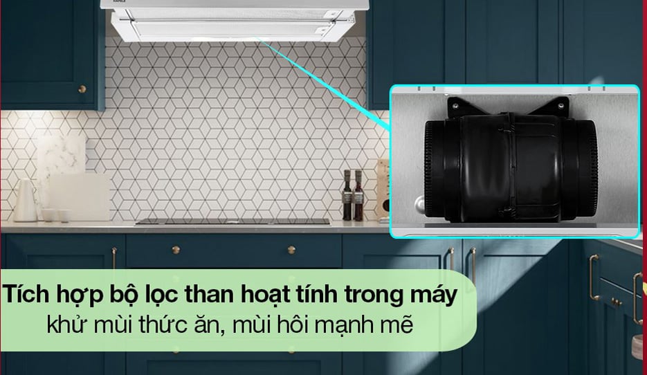 Tích hợp bộ lọc bằng than hoạt tính