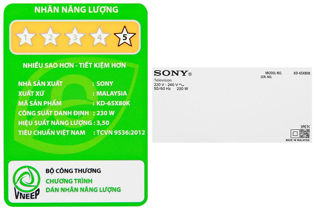 Google Tivi Sony 4K 65 inch KD-65X80K [ 65X80K ] - Chính Hãng