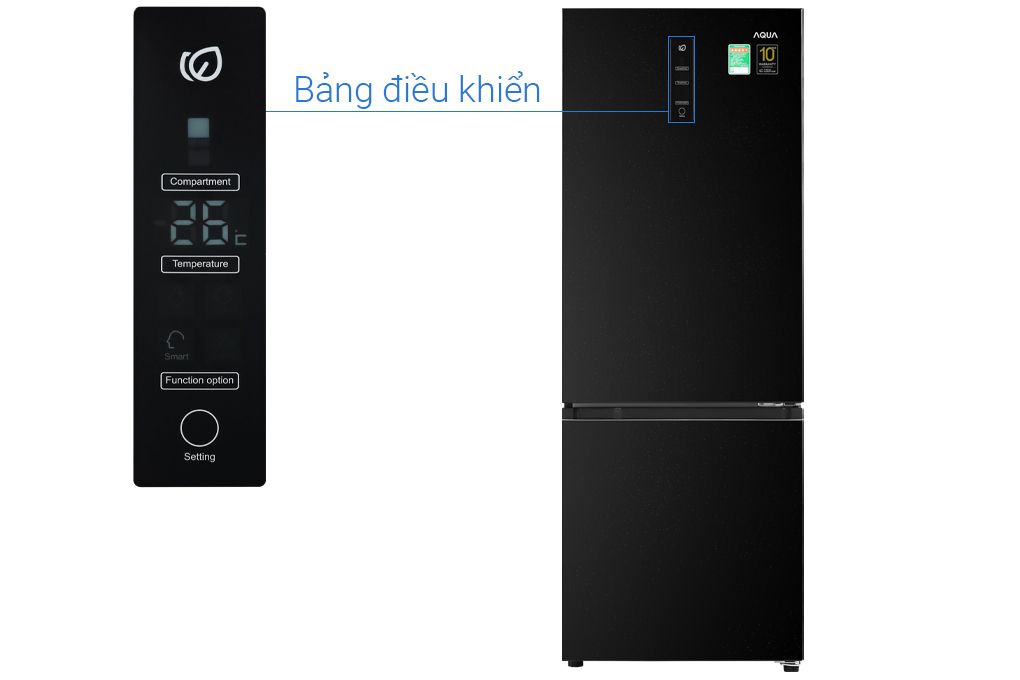 Tủ lạnh Aqua Inverter 292 lít AQR-B348MA FB (2 cánh)