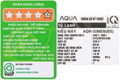 Tủ lạnh Aqua Inverter 260 lít AQR-I298EB BS (2 cánh)