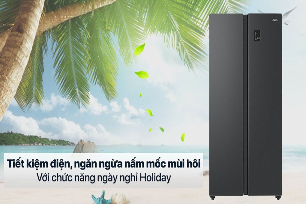 Tủ Lạnh Aqua Inverter 480 lít AQR-S480XA BL (SBS) - Chính Hãng