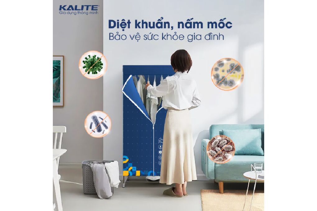 Tủ sấy quần áo Kalite KL6660