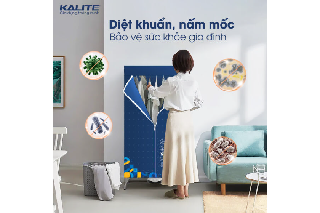 Tủ sấy quần áo Kalite KL6880