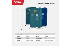 Tủ sấy quần áo Saiko CD-2300
