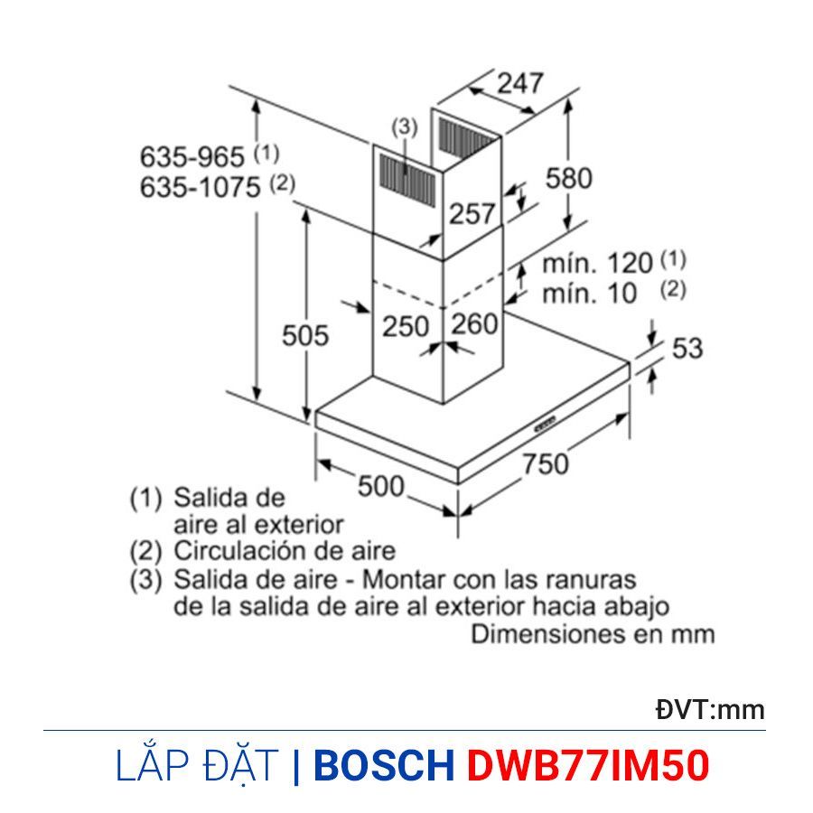 Máy hút mùi Bosch DWB77IM50