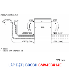 Máy rửa bát Bosch SMV4ECX14E