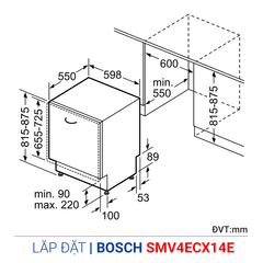 Máy rửa bát Bosch SMV4ECX14E