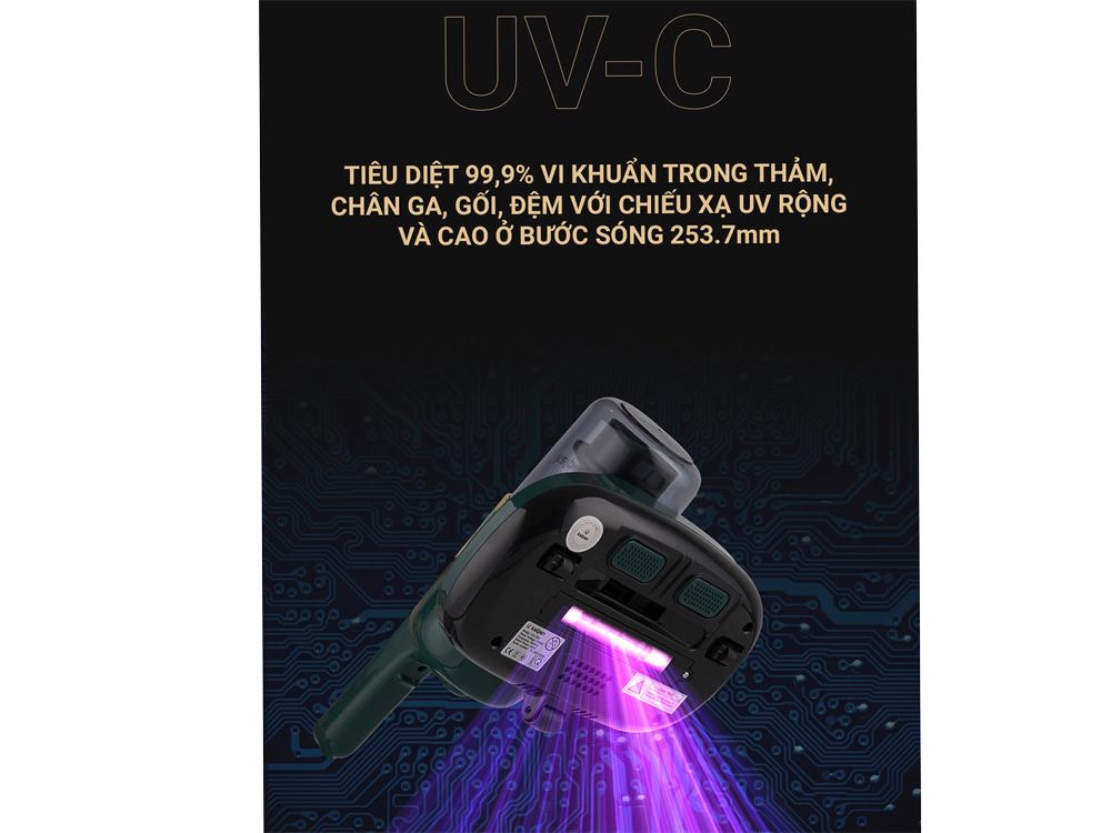 Máy hút bụi diệt khuẩn UV thông minh Kalpen VCK - 3901