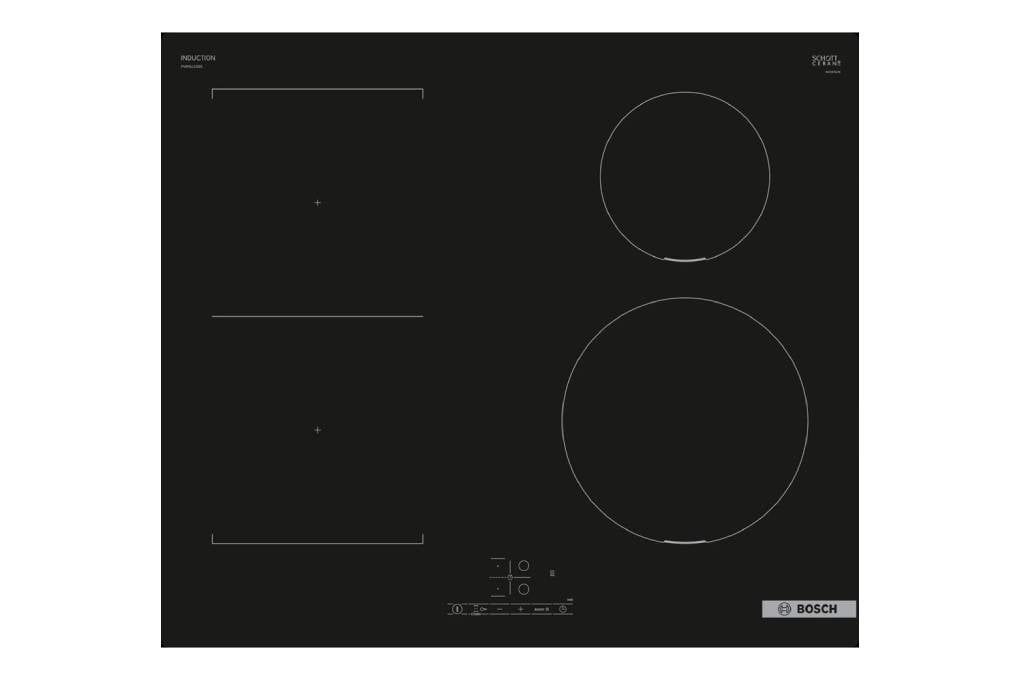 Bếp từ Bosch 4 vùng nấu bán kết hợp PWP611BB5E SERIE 4