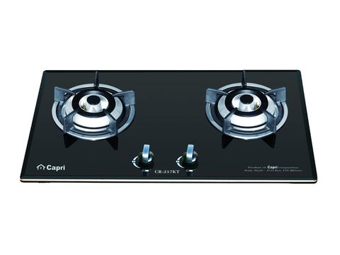 Bếp gas âm kính 2 lò Capri CR-217KT