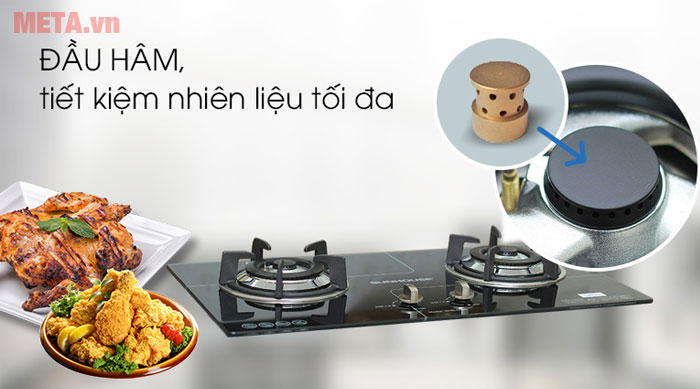 Bếp có đầu hâm tiết kiệm điện 