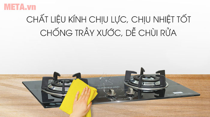 Bếp có kính chịu lực 