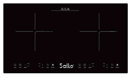 Hình ảnh bếp từ âm 2 vùng Saiko DIH-4000E