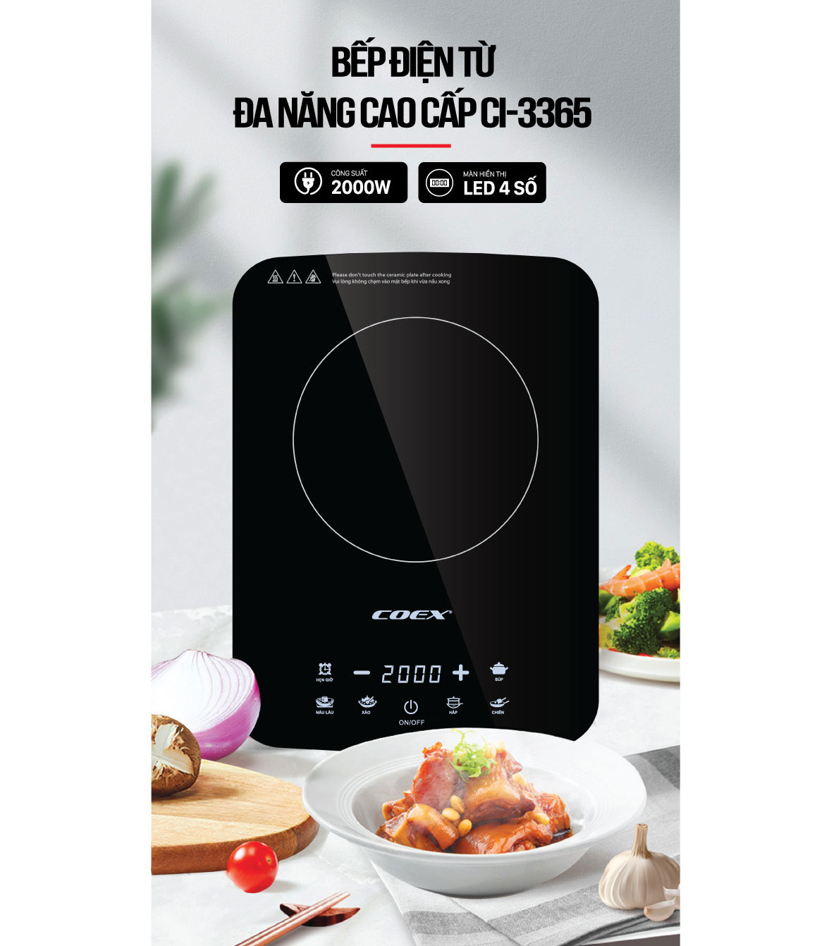 bếp từ cảm ứng Coex CI-3365 