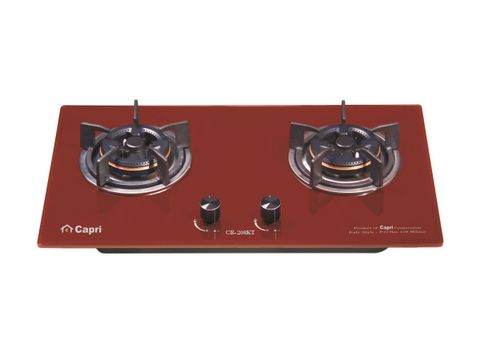 Bếp gas âm kính 2 lò Capri CR-208KT