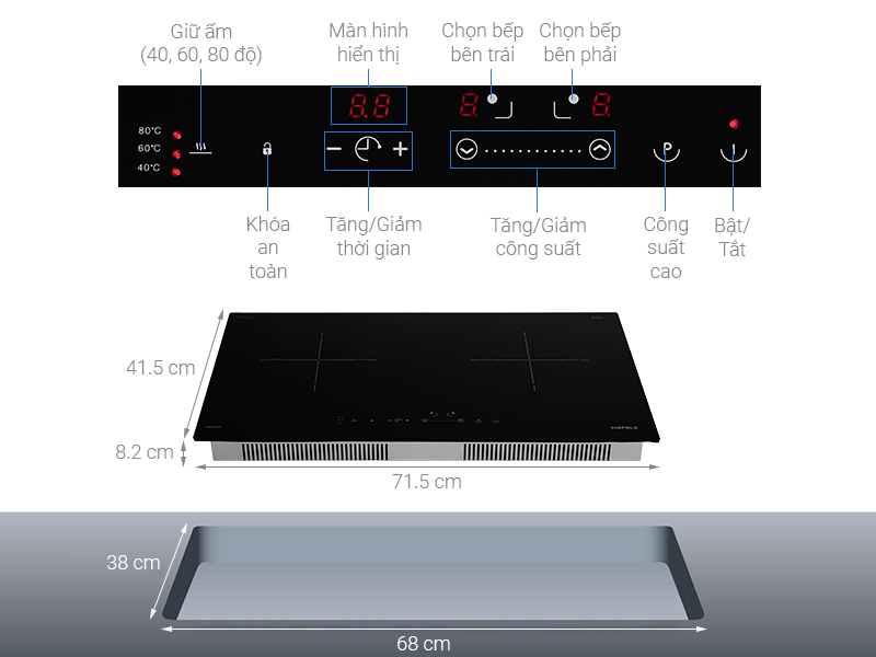 Bếp từ Hafele HC-I2712A (536.61.716)