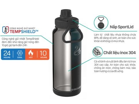 Bình giữ nhiệt 2GOOD FLASK WM-02 Sport Lid (946ml) - Màu ngẫu nhiên