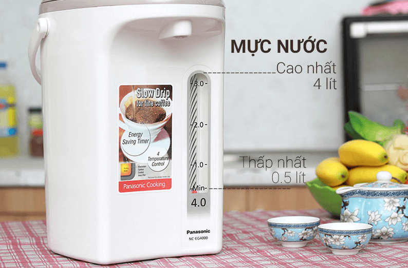 Dung tích lên tới 4 lít phù hợp với văn phòng nhỏ hoặc gia đình 5 - 7 thành viên Dung tích lên tới 4 lít phù hợp với văn phòng nhỏ hoặc gia đình 5 - 7 thành viên