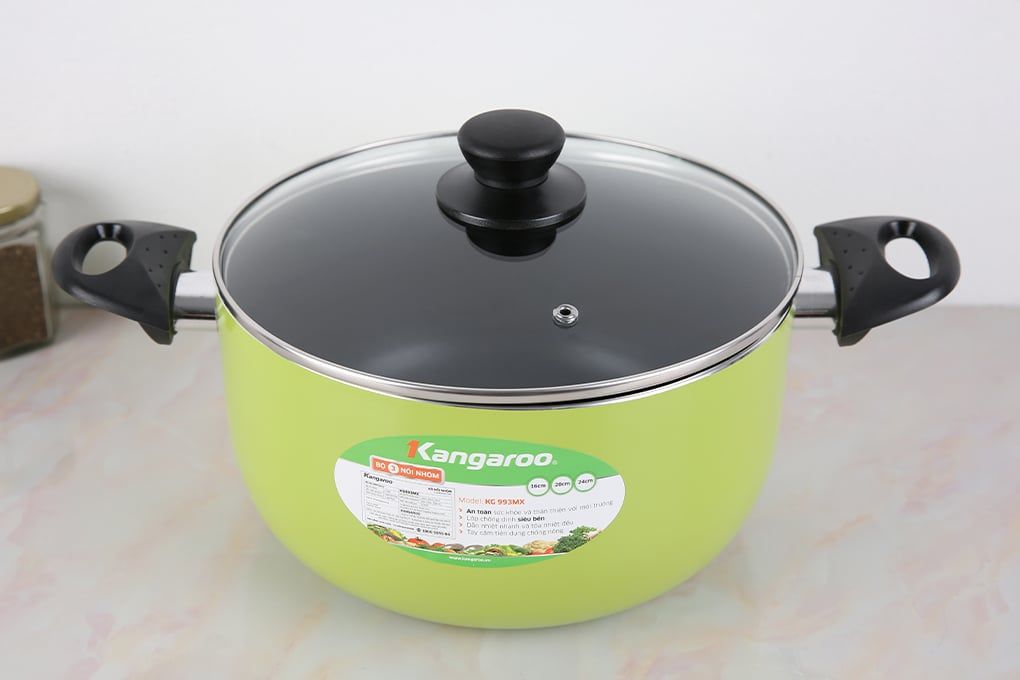 Bộ 3 nồi nhôm chống dính Kangaroo KG993MX