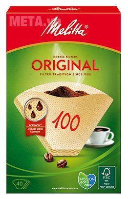 Bộ 5 hộp giấy lọc Melitta 100/40 nâu