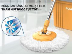 Bộ lau nhà xoay 360 độ Sunhouse KS-CL350PO