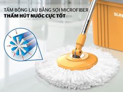 Bông lau nhà Microfiber xoay 360 độ Sunhouse KS-CO350M