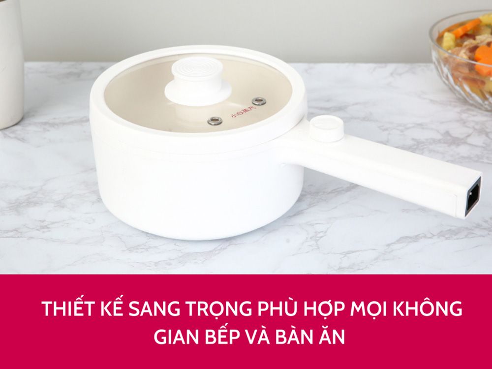 Nồi nấu đa năng lòng ceramic Mishio MK271 1.5L