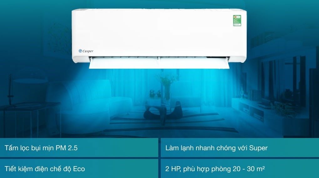 Điều hòa Casper 1 chiều 18000 BTU LC-18FS32