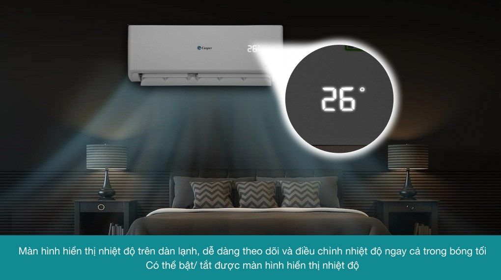 Điều hòa Casper Inverter 1 chiều 12000 BTU GC-12IS32