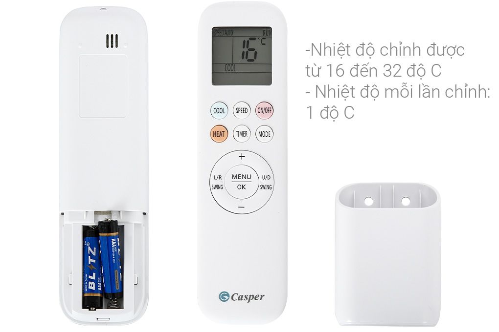 Điều hòa Casper Inverter 1 chiều 12000 BTU GC-12IS32