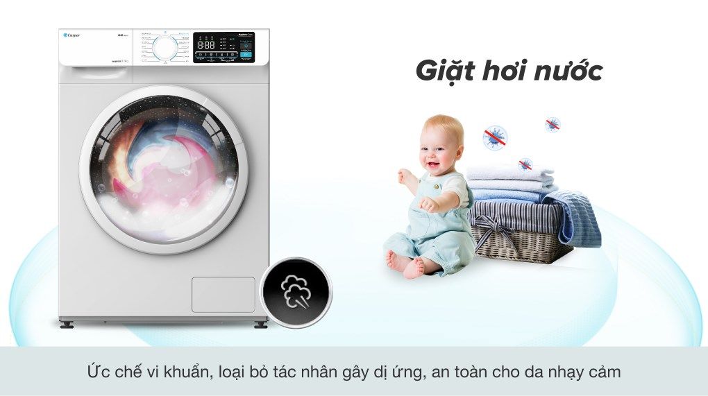 Máy giặt Casper Inverter 9.5 KG WF-95I140BWC