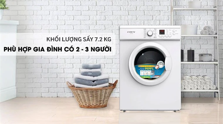 Máy sấy quần áo thông hơi Coex 7,2kg CD-70AVW