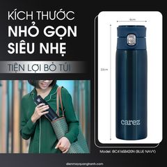 Bình Giữ Nhiệt CAREZ 420ml Inox 316 IBC416