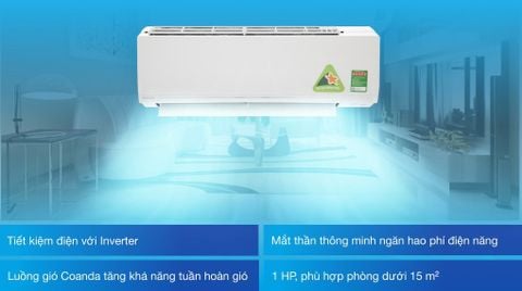 Điều hoà Daikin Inverter 9000 BTU 1 chiều ATKC25UAVMV