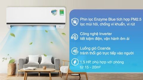 Điều hoà Daikin Inverter 12000 BTU 1 chiều FTKB35WMVMV
