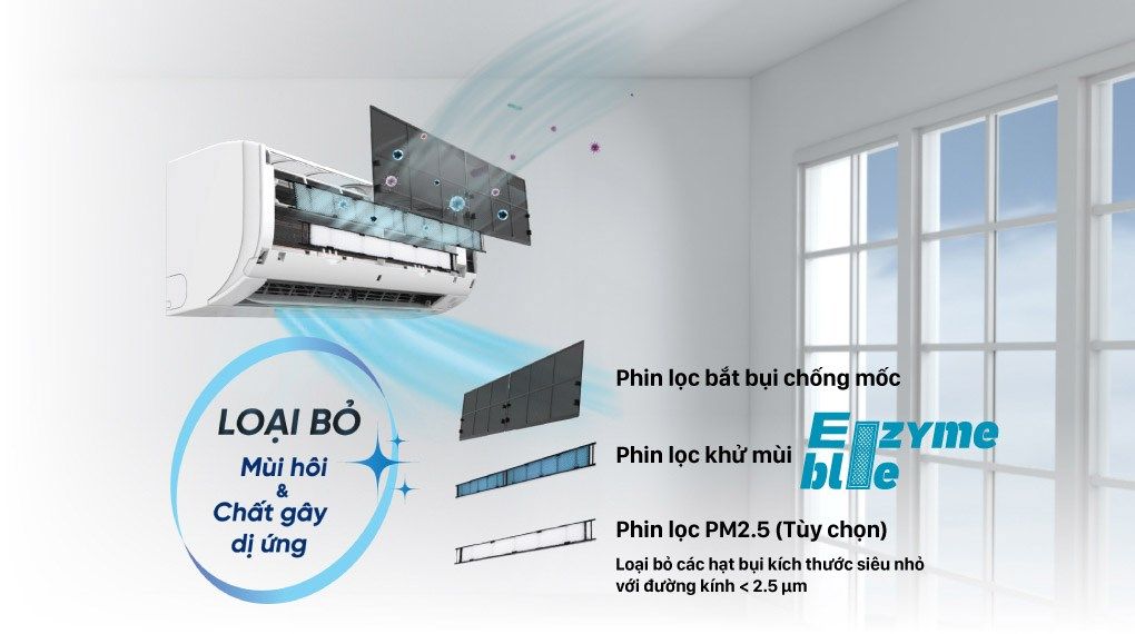 Điều hoà Daikin Inverter 12000 BTU 1 chiều FTKZ35VVMV