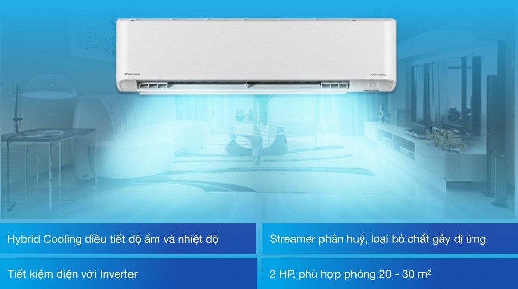 Điều hoà Daikin Inverter 18000 BTU 1 chiều FTKZ50VVMV