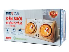 Đèn sưởi nhà tắm 2 bóng Miracle