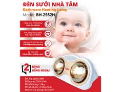 Đèn sưởi nhà tắm 2 bóng Saiko BH-2552H