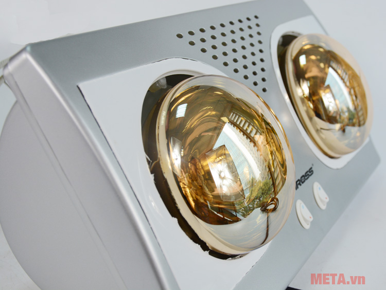 Đèn sưởi nhà tắm Tiross TS9291 có bóng mạ vàng