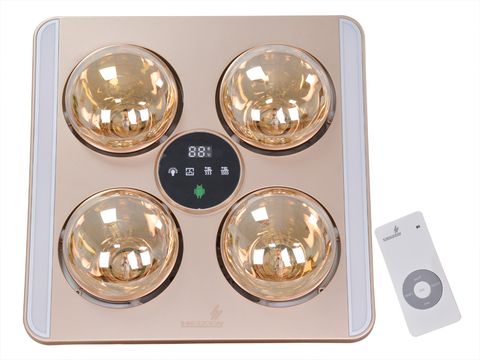 Đèn sưởi nhà tắm 4 bóng âm trần LED HE9 (Điều khiển từ xa)