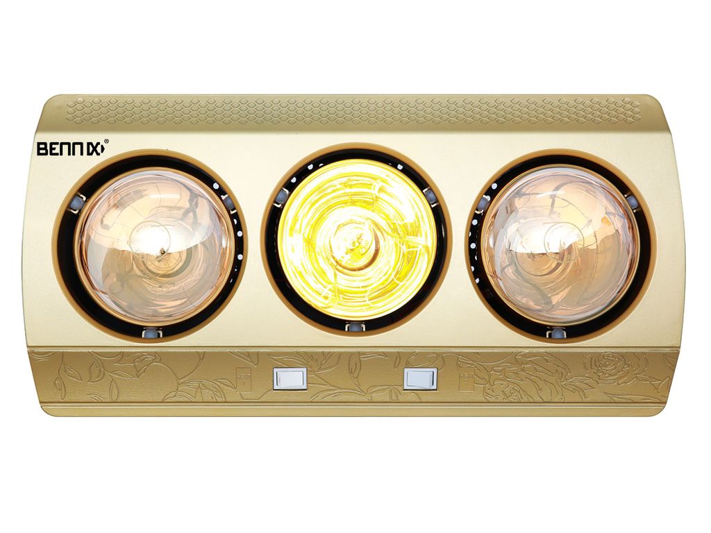 Đèn sưởi nhà tắm Bennix 3 bóng BN-03BG