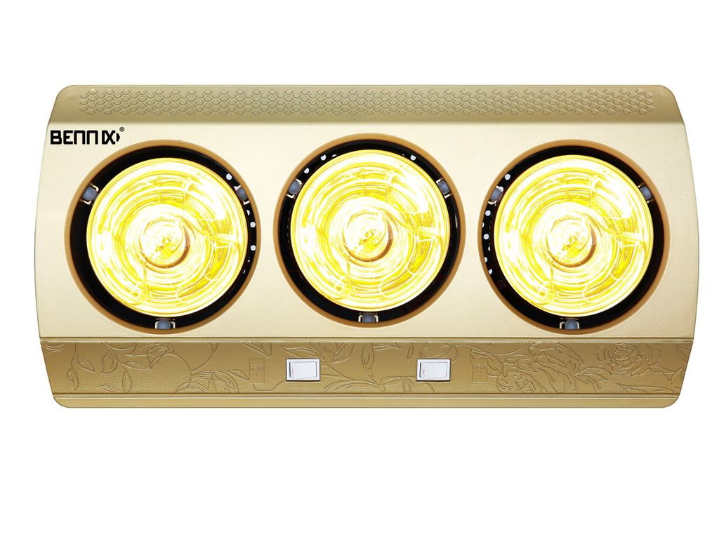 Đèn sưởi nhà tắm Bennix 3 bóng BN-03BG