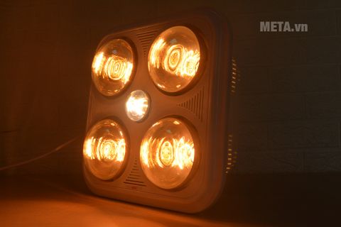 Đèn sưởi nhà tắm Braun Kohn BU04GR 4 bóng (Có điều khiển)