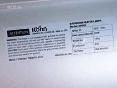 Đèn sưởi nhà tắm Braun Kohn KP02G