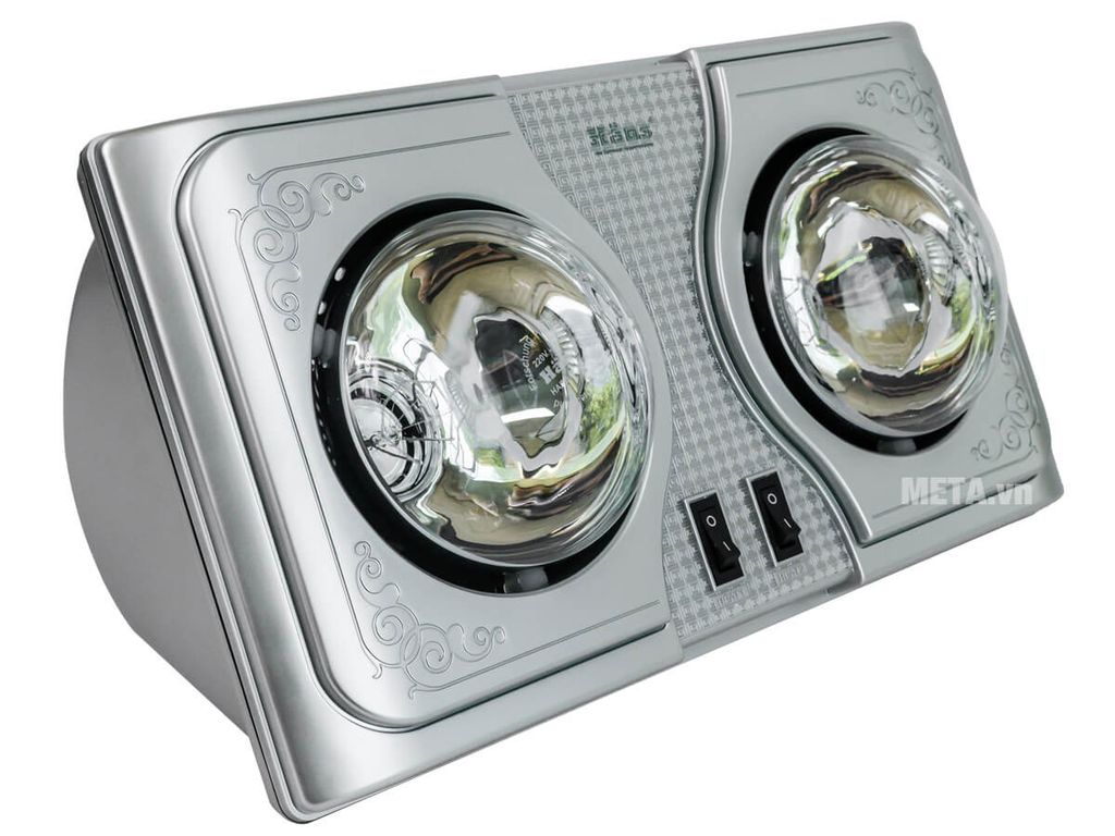 Đèn sưởi nhà tắm Hans 2 bóng H2B