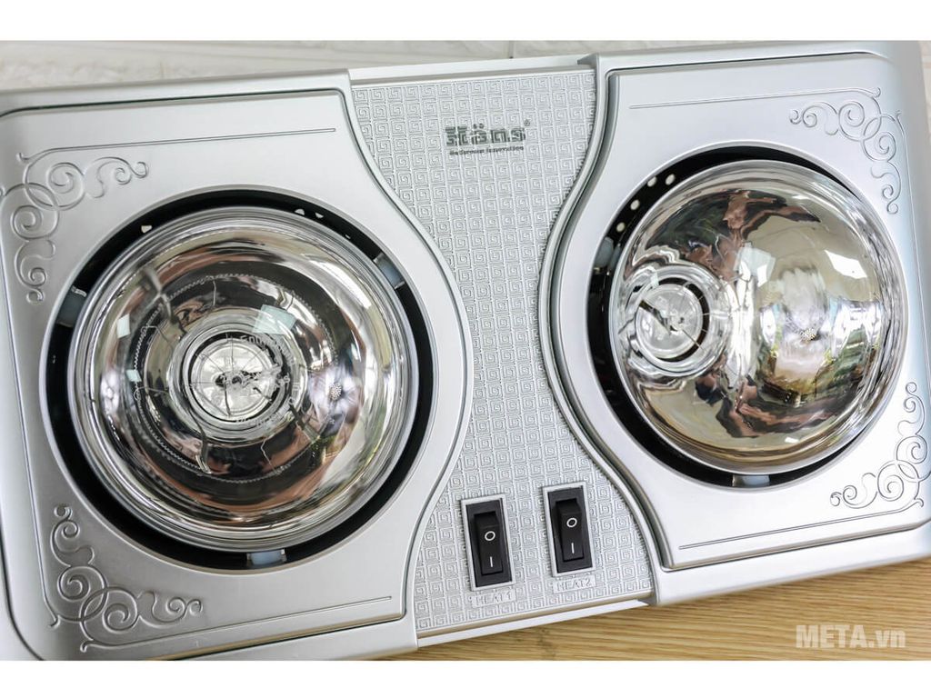 Đèn sưởi nhà tắm Hans 2 bóng H2B