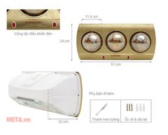Đèn sưởi nhà tắm Sunhouse SHD3813