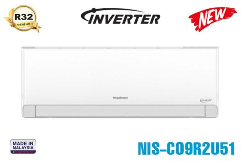 Điều hòa Nagakawa Inverter 1 chiều 9000BTU NIS-C09R2U51