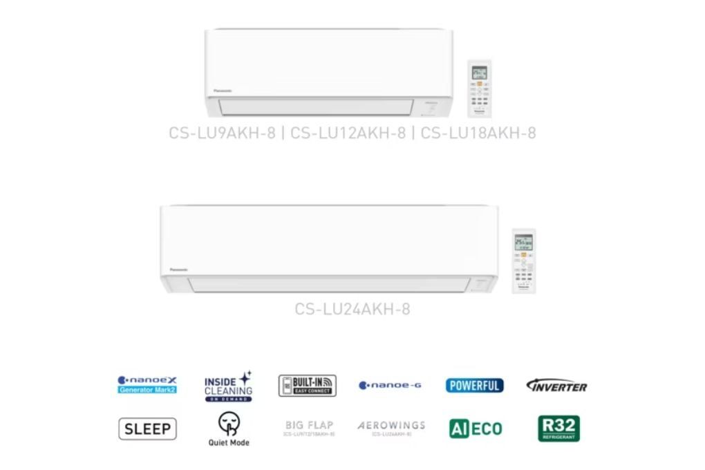 Điều hòa Panasonic Inverter 1 chiều 9000 BTU LU9AKH-8